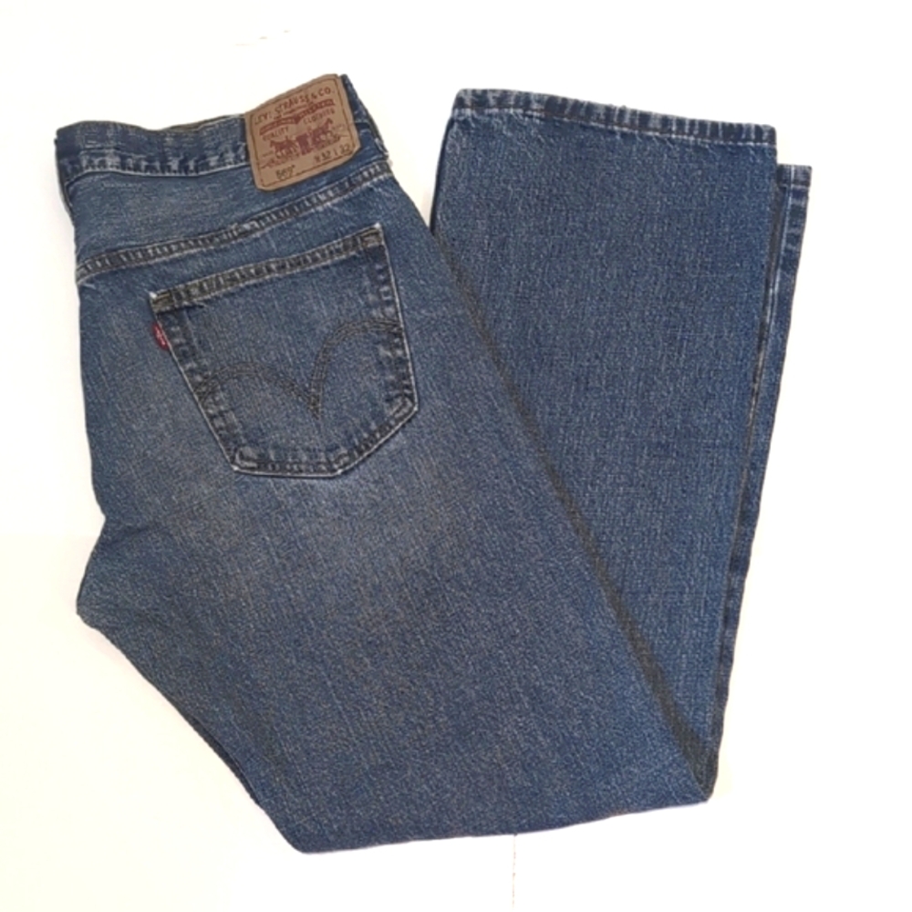 Vintage Levi's 569 Loose Straight Jeans Size 32 Blue Y2K